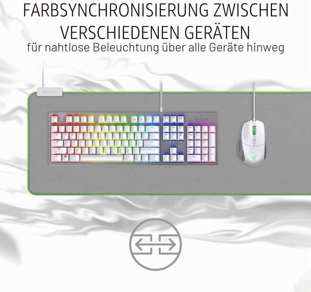 Razer Goliathus Extended Chroma Mercury - Extra grosse weiche XXL Gaming Maus-Matte mit RGB Beleucht