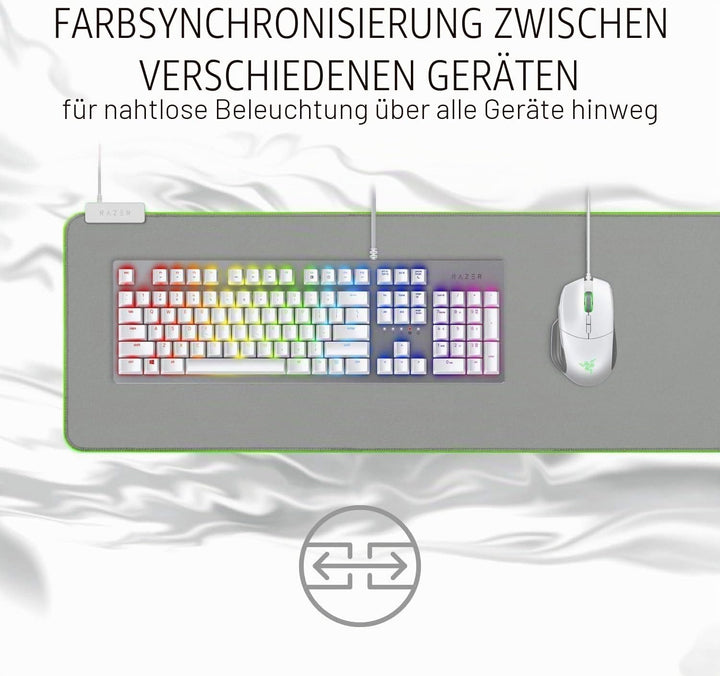 Razer Goliathus Extended Chroma Mercury - Extra grosse weiche XXL Gaming Maus-Matte mit RGB Beleucht
