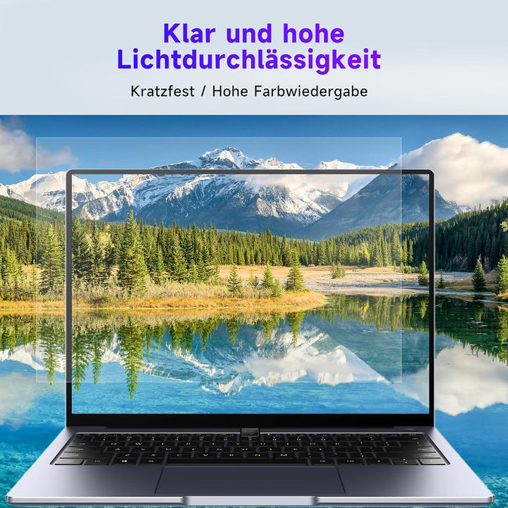 2 Pack Blaulichtfilter Displayschutzfolie 13.3 Zoll 16:10, Blendschutzfolie Augenschutz Schutzfolie,