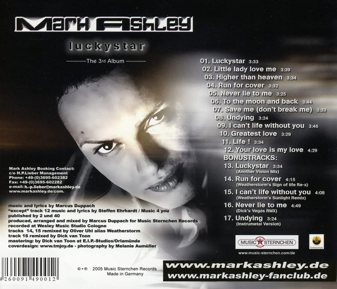 Luckystar, Audio-CD