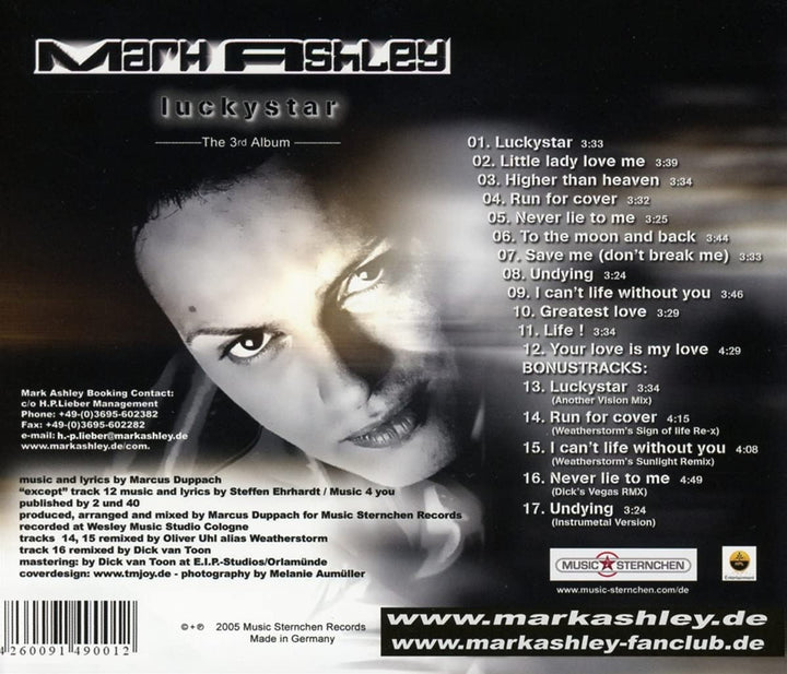 Luckystar, Audio-CD
