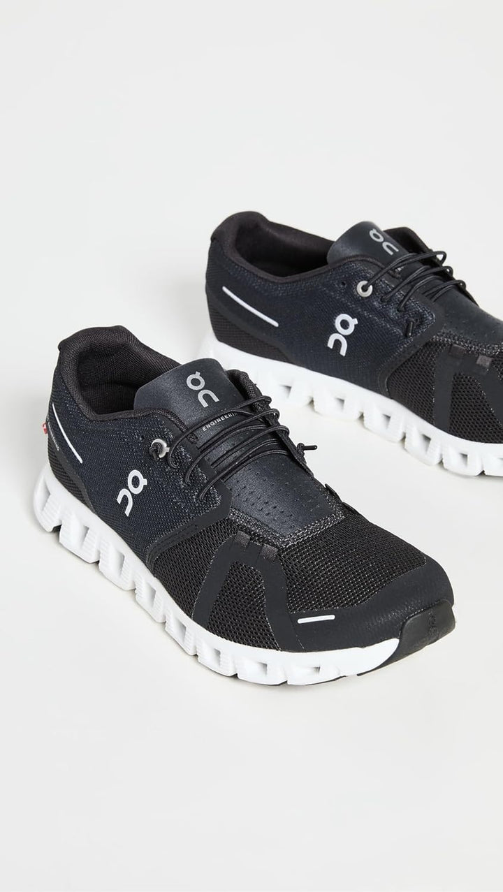 ON Herren Cloud 5Sneaker 40.5 EU Schwarz Weiss, 40.5 EU Schwarz Weiß