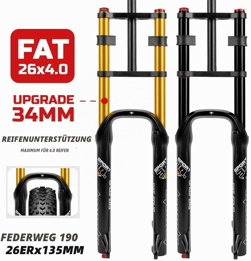 HIMALO 26 Zoll Fahrrad Federgabel 4,0&