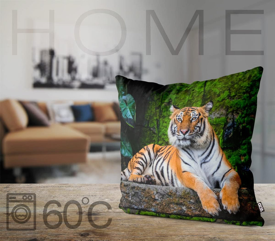 VOID Tiger Dschungel Kissenbezug Kissenhülle Sofakissen Kissen Deko Outdoor-Kissen Dekokissen, Kisse