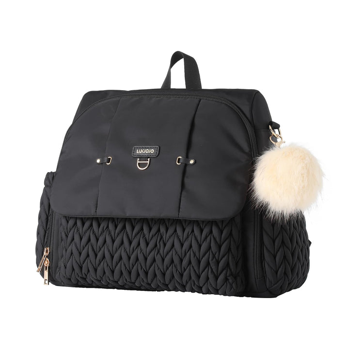 Leila Wickelrucksack mit verstellbaren Schultergurten, Kinderwagen-Clips und Wickelauflage – Modebew