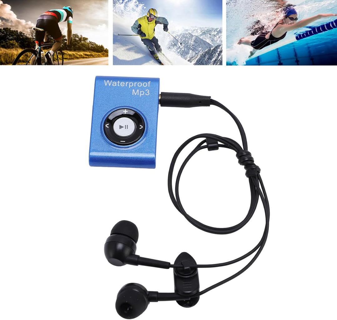 Schwimmen MP3 -Player, 8 GB HiFi Lustless Sound Unterwasser -MP3 -Player, wasserdichte Musikplayer m