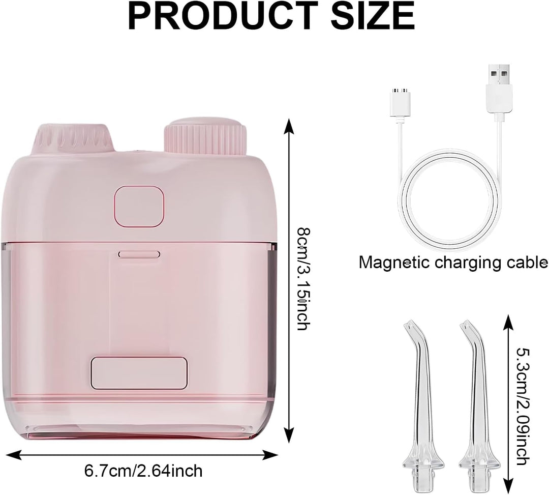 Mini Tragbare Munddusche Testsieger, Klein Elektrische Munddusche Reise Kabellos Mobil, Waterflosser