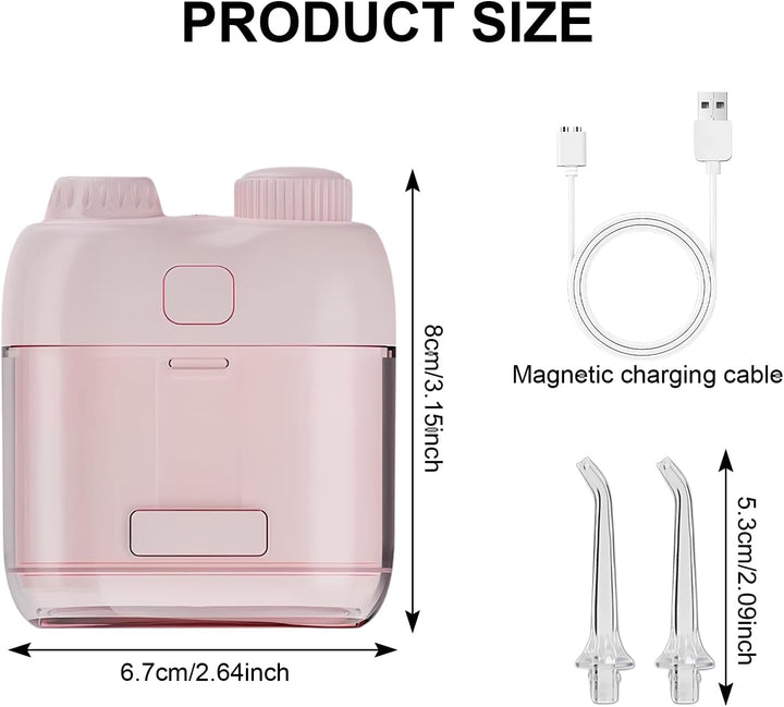 Mini Tragbare Munddusche Testsieger, Klein Elektrische Munddusche Reise Kabellos Mobil, Waterflosser