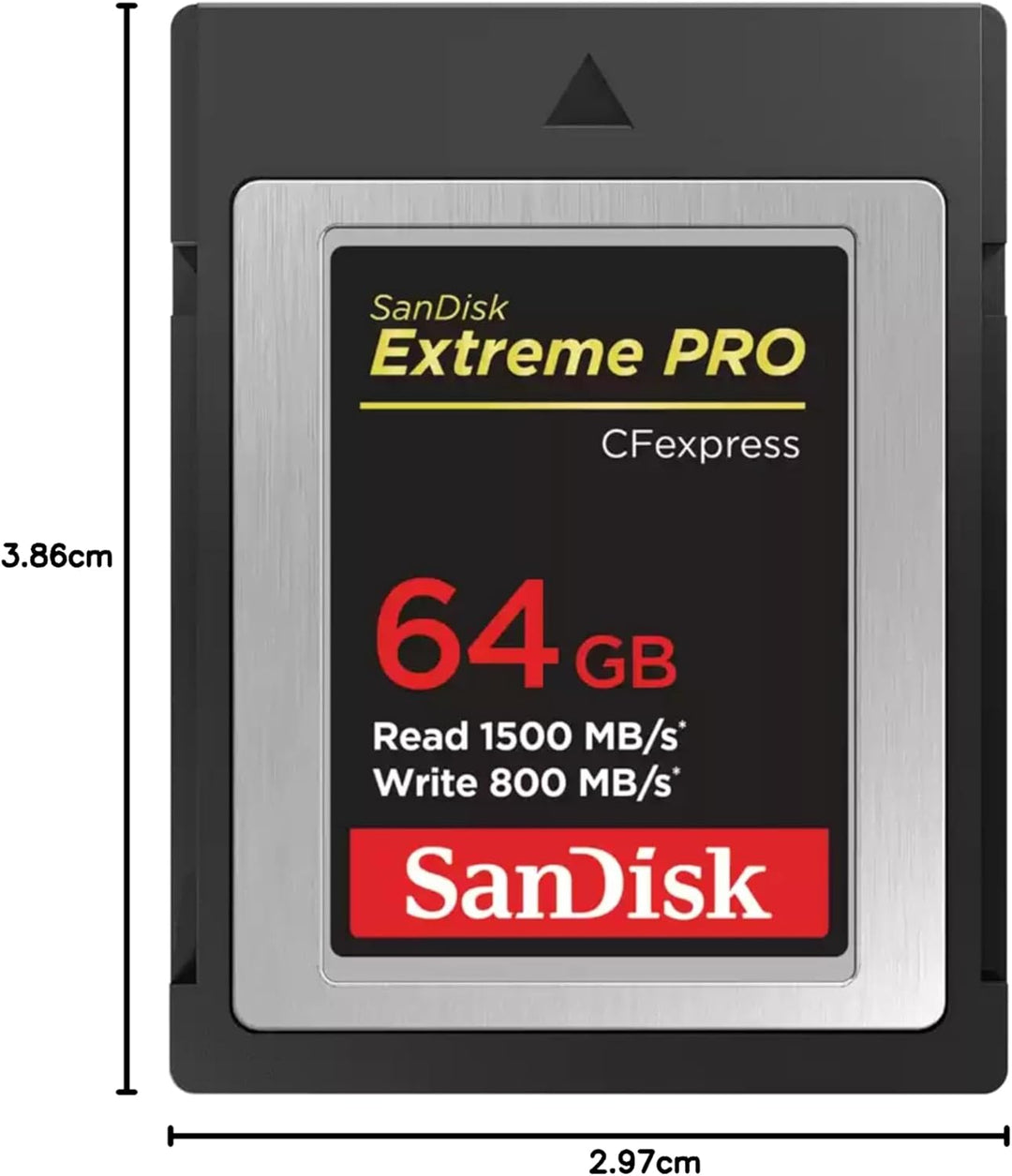 SanDisk Extreme Pro CFexpress-Speicherkarte Typ B 64 GB (1.500 MB/s Lesen, 800 MB/s Schreiben, Rescu