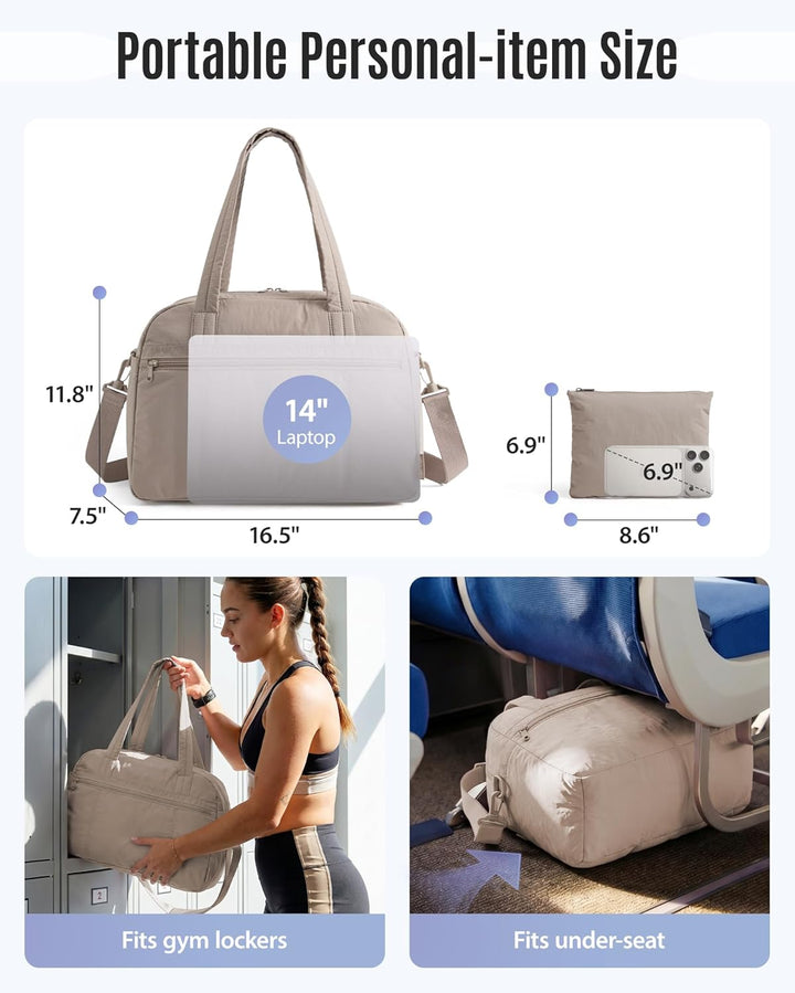 LIGHT FLIGHT Reisetasche Handgepäck Tasche Leichte Sporttasche Mit Kulturbeutel, 20L Travel Duffle G
