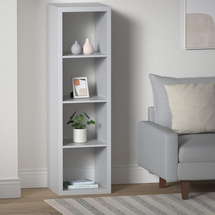 IKEA KALLAX Regal in weiss; (42x147cm); Kompatibel mit EXPEDIT