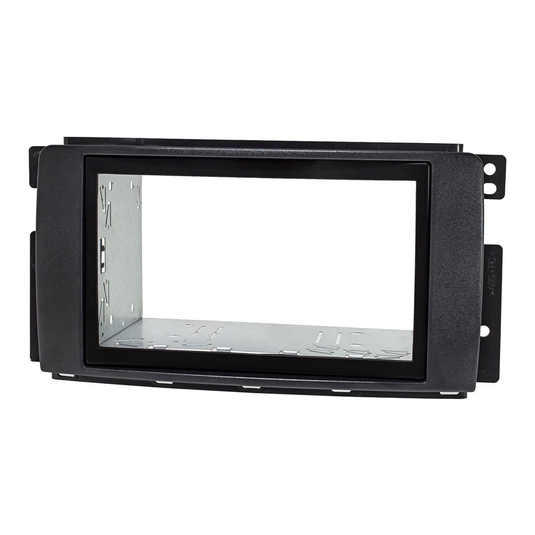 tomzz Audio 2451-038 Doppel DIN Radioblende Set kompatibel mit Smart fortwo 451 forfour 454 schwarz