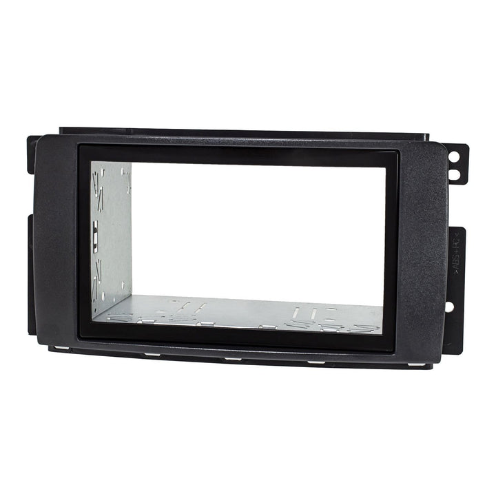 tomzz Audio 2451-038 Doppel DIN Radioblende Set kompatibel mit Smart fortwo 451 forfour 454 schwarz