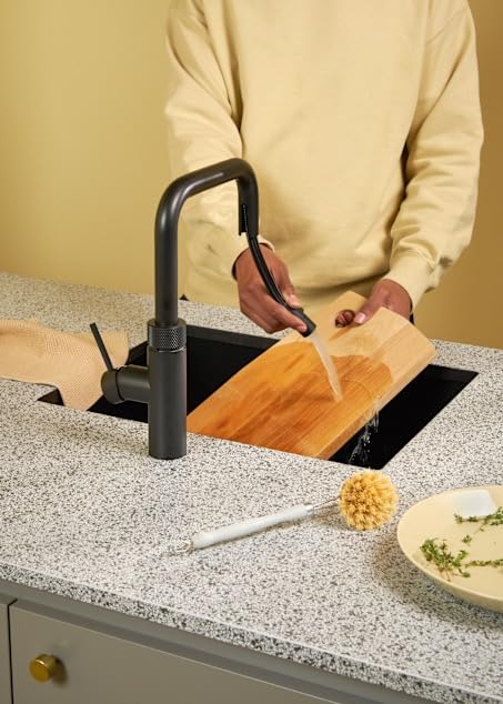 Quooker Flex Square | Reservoirs PRO3 | Cube &amp; Filter | schwarz | sofort-Kochend-Wasserhahn