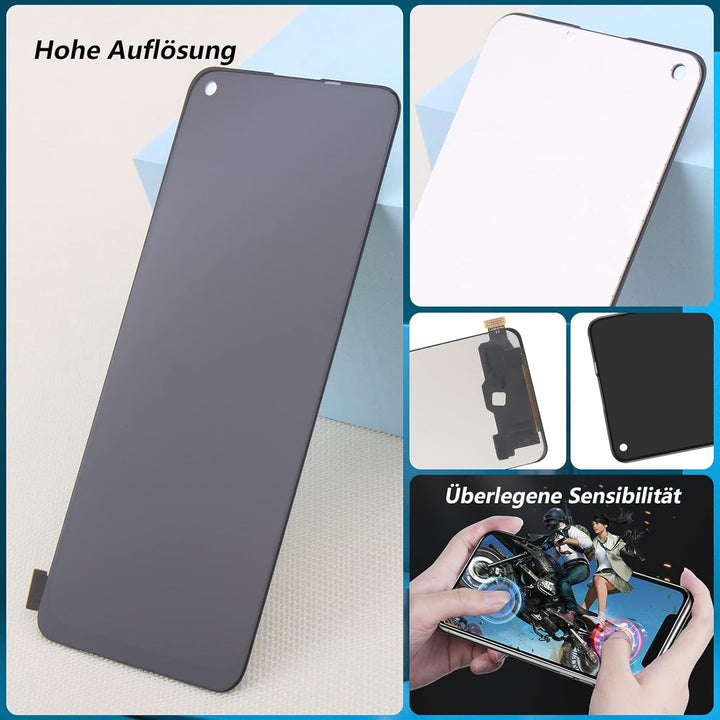 RongZy Display für Oppo A94 5G /RENO5 Z CPH2211 LCD Bildschirmersatz Digitizer Touchscreen Montiert