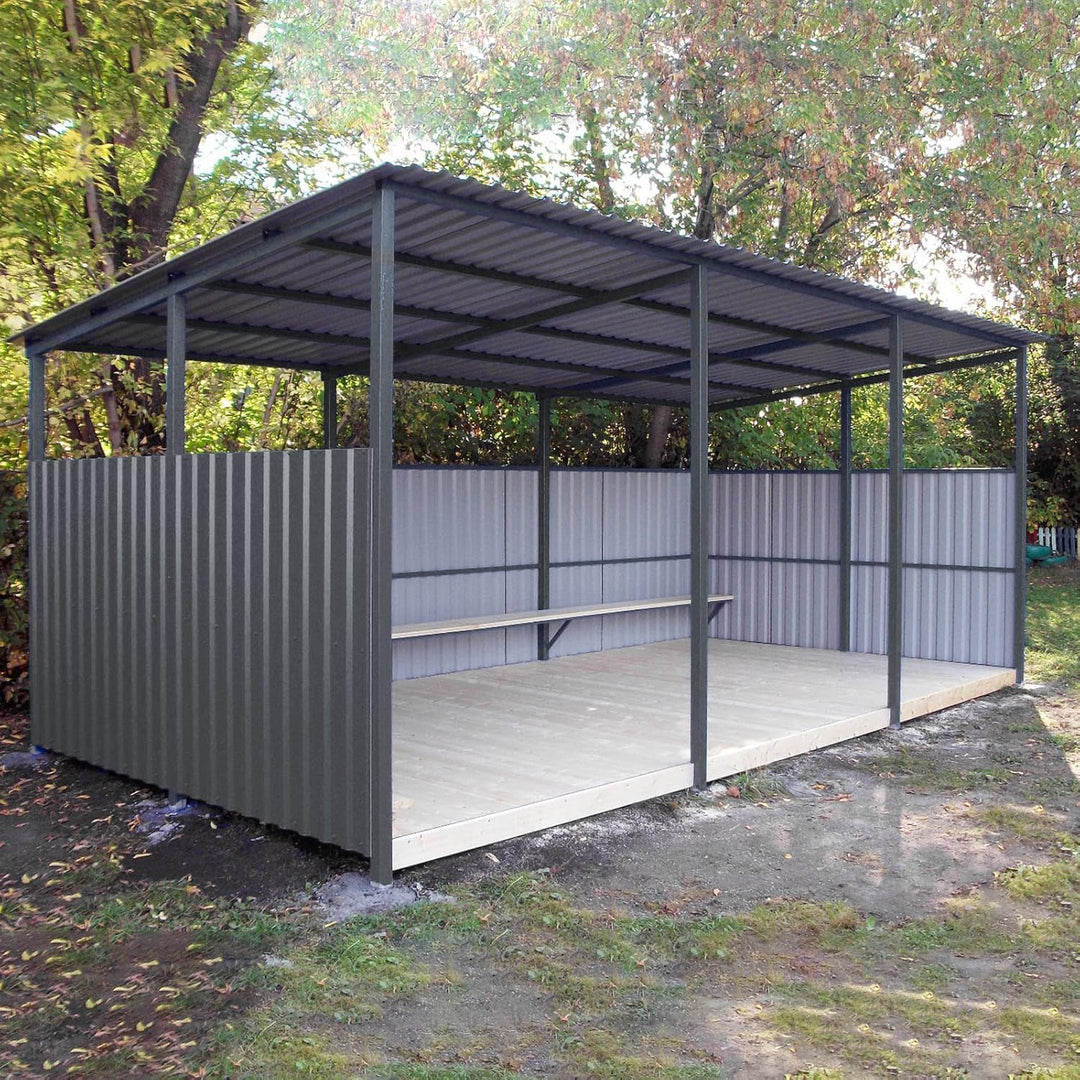 Mondeer Trapezbleche, 24 Stück Wellblechplatten für dach, 115 x 45 cm, 12m², Geeignet für Carportdäc