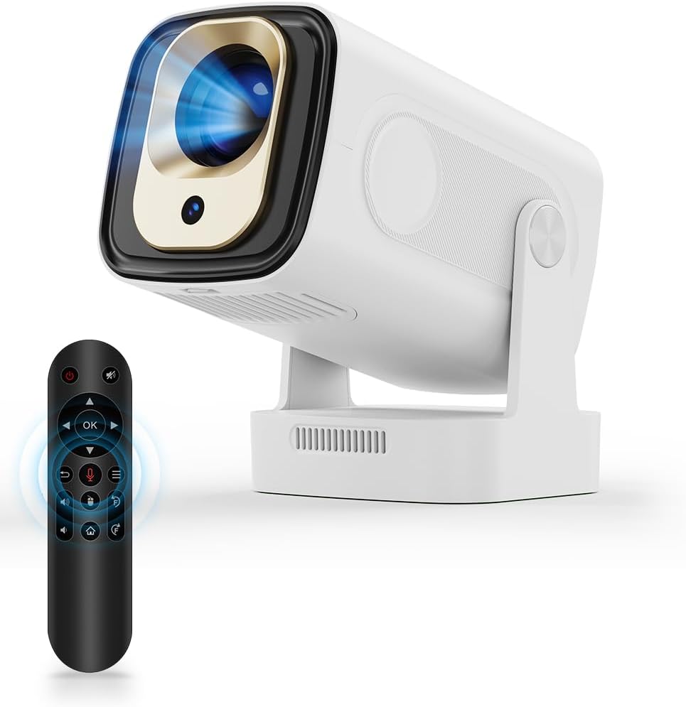 Magcubic Beamer, HY310 Mini Beamer 4K Unterstützung 1080P Autofokus Projektor, Auto Trapezkorrektur