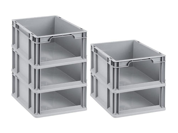 SparSet 5x Eurobox NextGen Store | HxBxT 17x30x40cm | 16 Liter | Front offen | Eurobehälter, Transpo