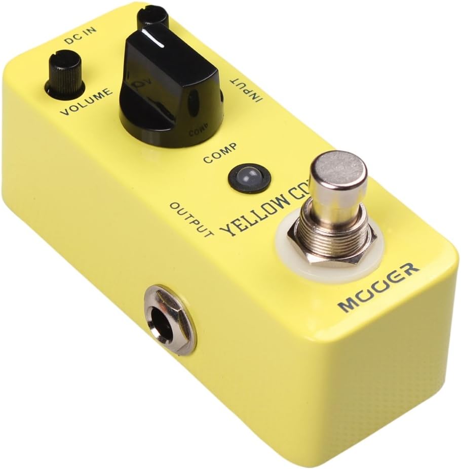 Mooer MCS2 Yellow Compression Effects Pedal Single, Single