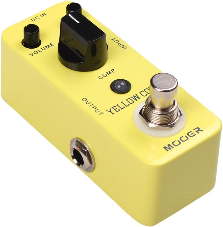 Mooer MCS2 Yellow Compression Effects Pedal Single, Single