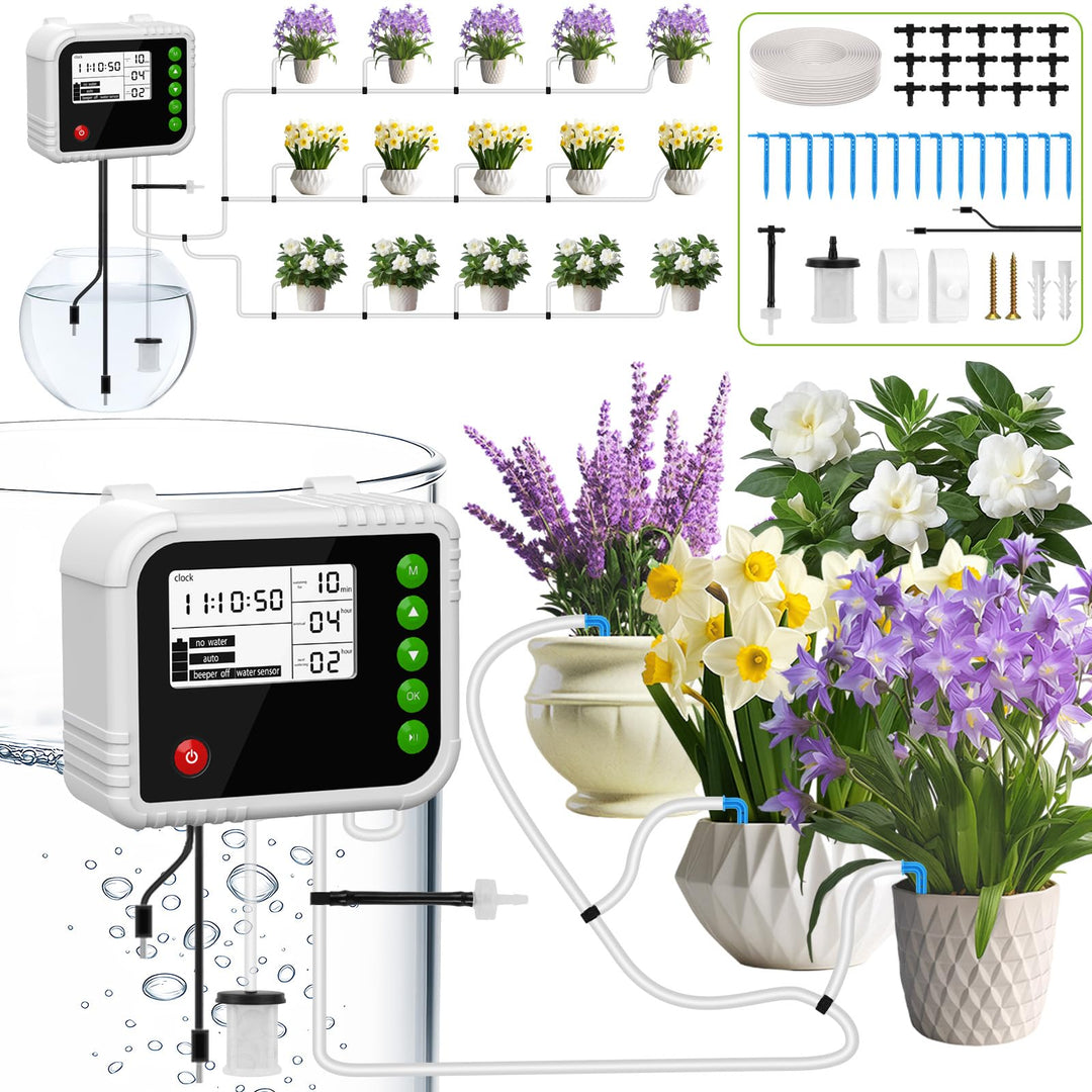 Automatische Bewässerung Indoor, Bewässerungssystem für 15 Pflanzen, Gewächshaus Bewässerung wiedera