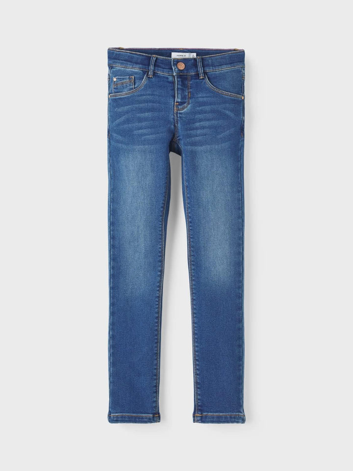 NAME IT Mädchen Jeans 128 Dark Blue Denim, 128 Dark Blue Denim