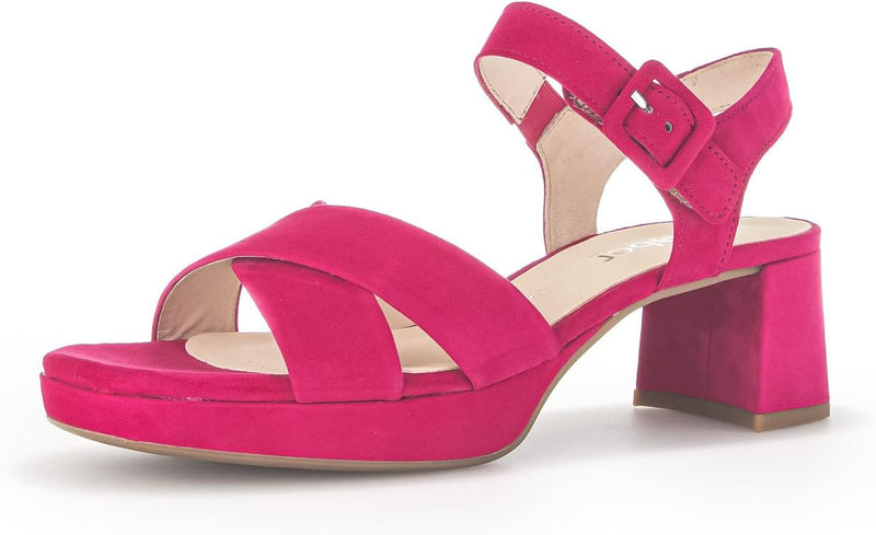 Gabor Damen Riemchensandalen, Frauen Sandalen,Moderate Mehrweite (G) 37 EU Pink, 37 EU Pink