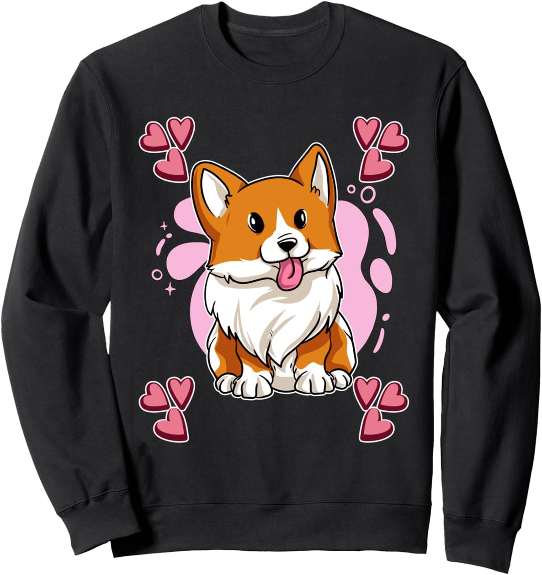 Heart Design Corgi Corgi Sweatshirt