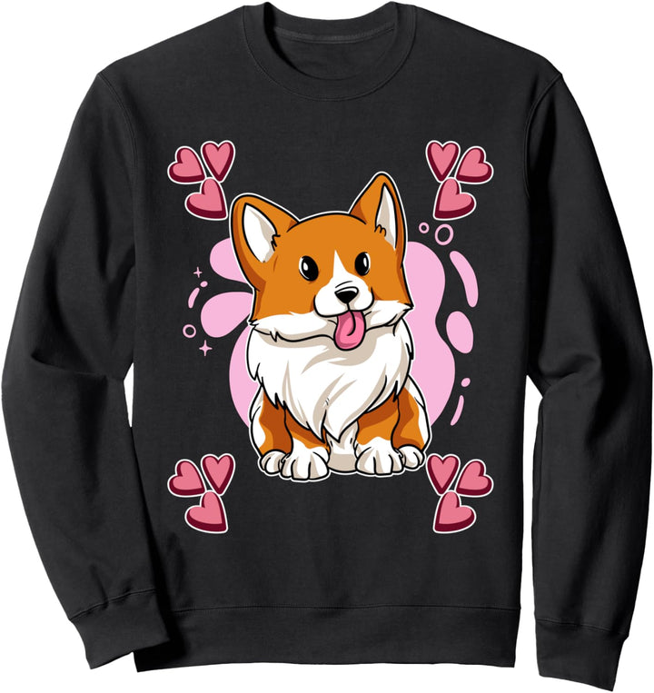 Heart Design Corgi Corgi Sweatshirt