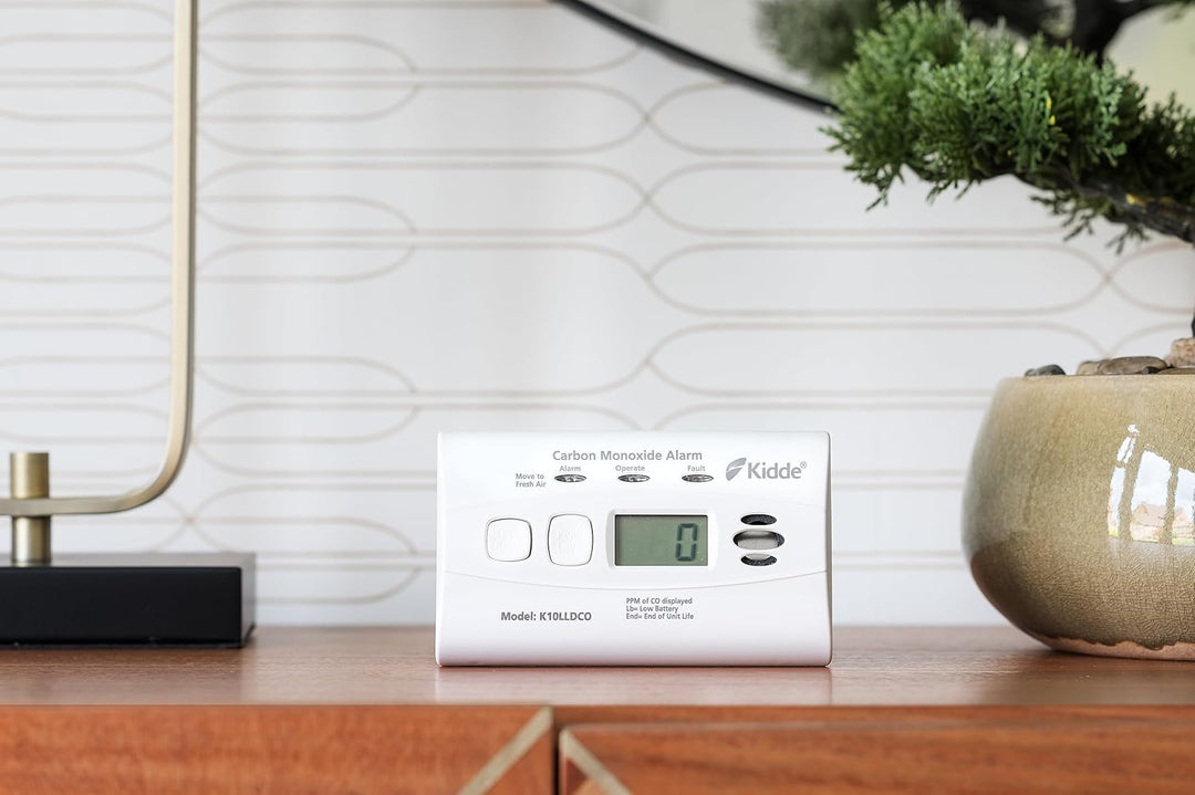 Kidde 10LLDCO Kohlenmonoxid Alarm Digital Display mit versiegelten Akku, Standard Alarm