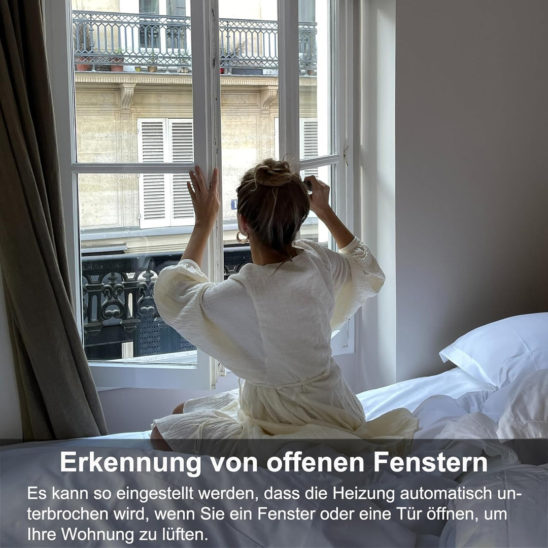 KETOTEK Elektrische Fussbodenheizung Thermostat WiFi 16A Alexa Google Assistant Kompatibel, WLAN Rau