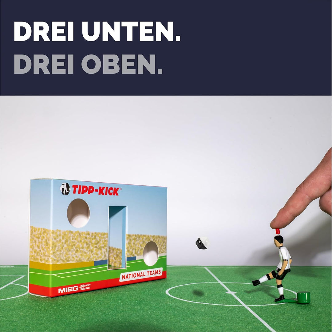 TIPP-KICK Spiel England Box Tischfussball-Set - Spannendes Fussballspiel mit Spielfigur, Soundchip m