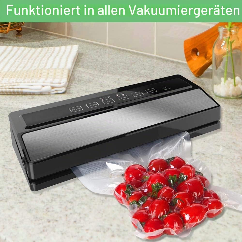 O2frepak 100 Beutel 15x25cm Vakuumier Beutel Vakuumbeutel für Lebensmittel,BPA-Frei Sous Vide Vakuum