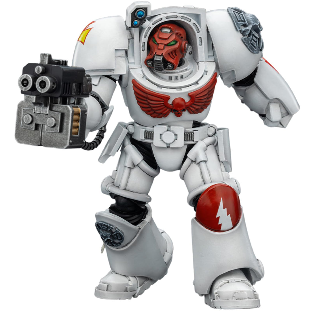 JOYTOY Warhammer 40K White Scars Terminator 2 with Power Fist and Storm Bolter 1/18 Action Figur，Sam