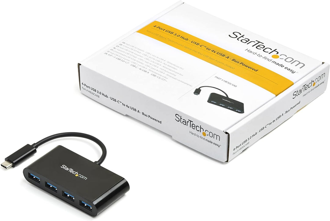 StarTech.com 4 Port USB 3.0 Hub - USB-C zu 4x USB-A - Kompakter USB C Hub - USB Typ C Hub - USB Hub