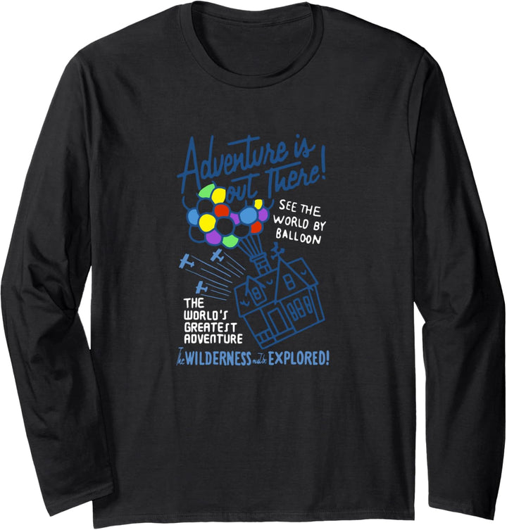 Disney Pixar UP Adventure Is Out There Vintage Craft Langarmshirt