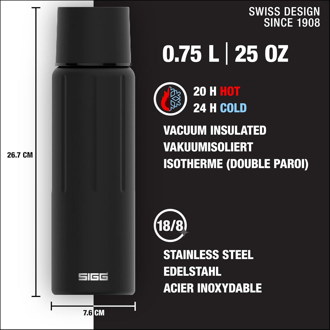 SIGG - Isolierte Trinkflasche - Thermoflasche Gemstone IBT - Mit Tasse - Auslaufsicher - Federleicht