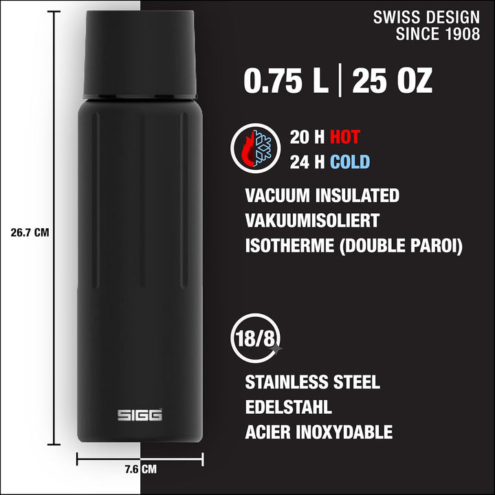 SIGG - Isolierte Trinkflasche - Thermoflasche Gemstone IBT - Mit Tasse - Auslaufsicher - Federleicht