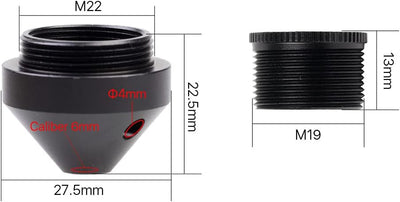 Cloudray Compound Universal Gravur Düsenset Linsendurchmesser 18mm 20mm für Lasergravurmaschine Set