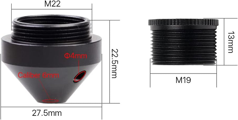 Cloudray Compound Engraving Nozzle Set Lens Diameter 18mm 20mm with Compound Lens for Laser Engravin