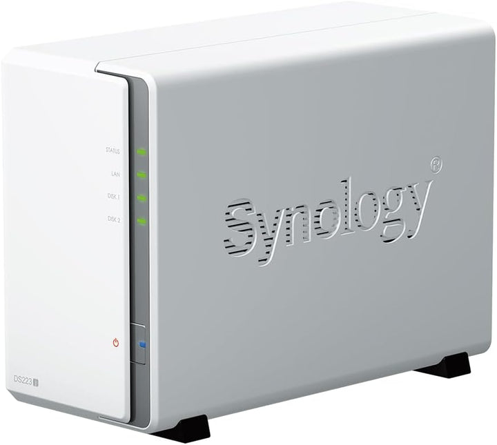 DS223j 2-Bay Diskstation NAS (Realtek RTD1619B 4-Core 1.7 GHz 1GB DDR4 Ram 1xRJ-45 1GbE LAN-Port) 12