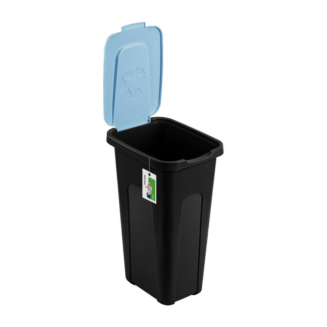 PAFEN Grosser Mülleimer 30l mit Deckel – 3er Set Abfallbehälter 550 x 275 x 370mm - Abfalleimer für