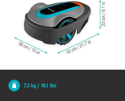 Gardena 15001-26 SILENO City 250 Mähroboter Rasenmäher grau 15001-26 (FR/NL-Version)