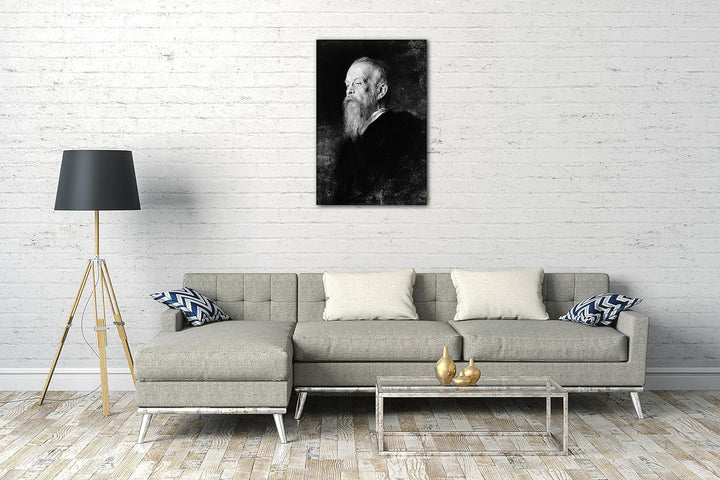Leinwand (80x120cm): Franz von Lenbach - Prinzregent Luitpold von Bayern (1821- 80x120 cm, 80x120 cm