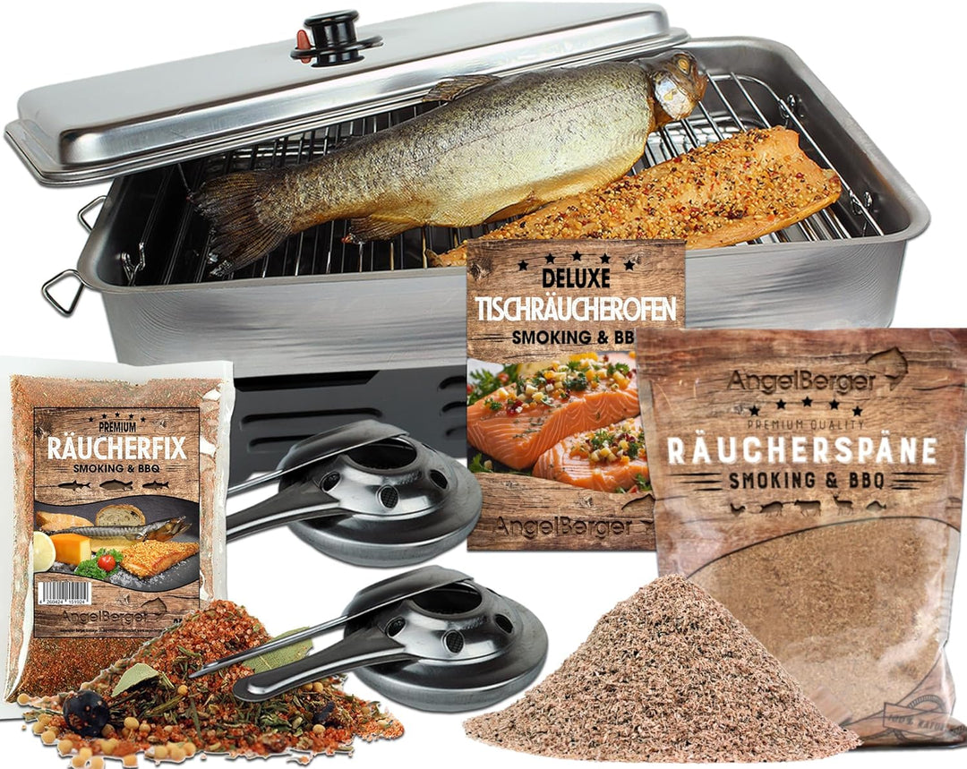 Angel Berger Deluxe Tischraeucherofen mit Zubehoer