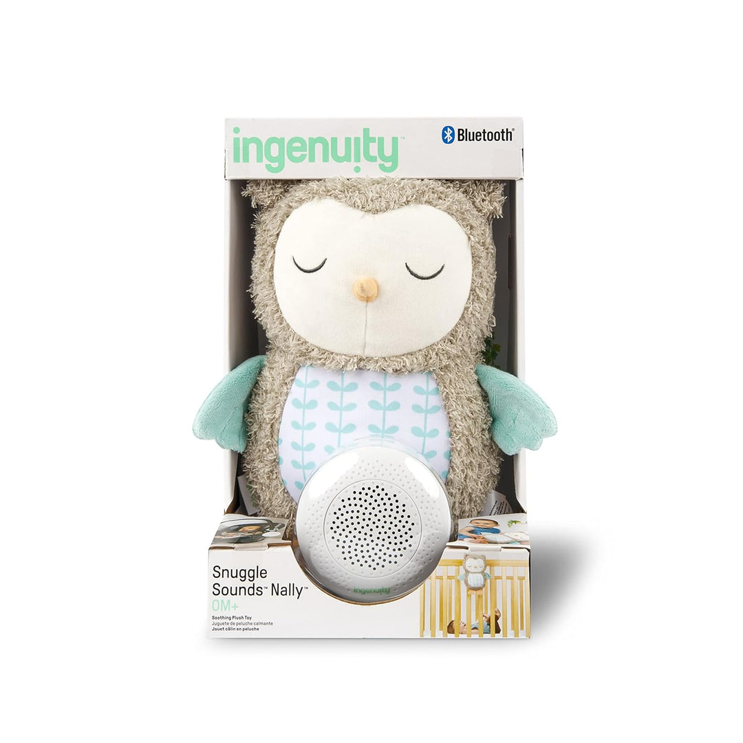 Ingenuity Kuschel Sounds Musikalisches Bluetooth Wohlfhl Plschtier Nally die Eule, Neugeborene bis 3