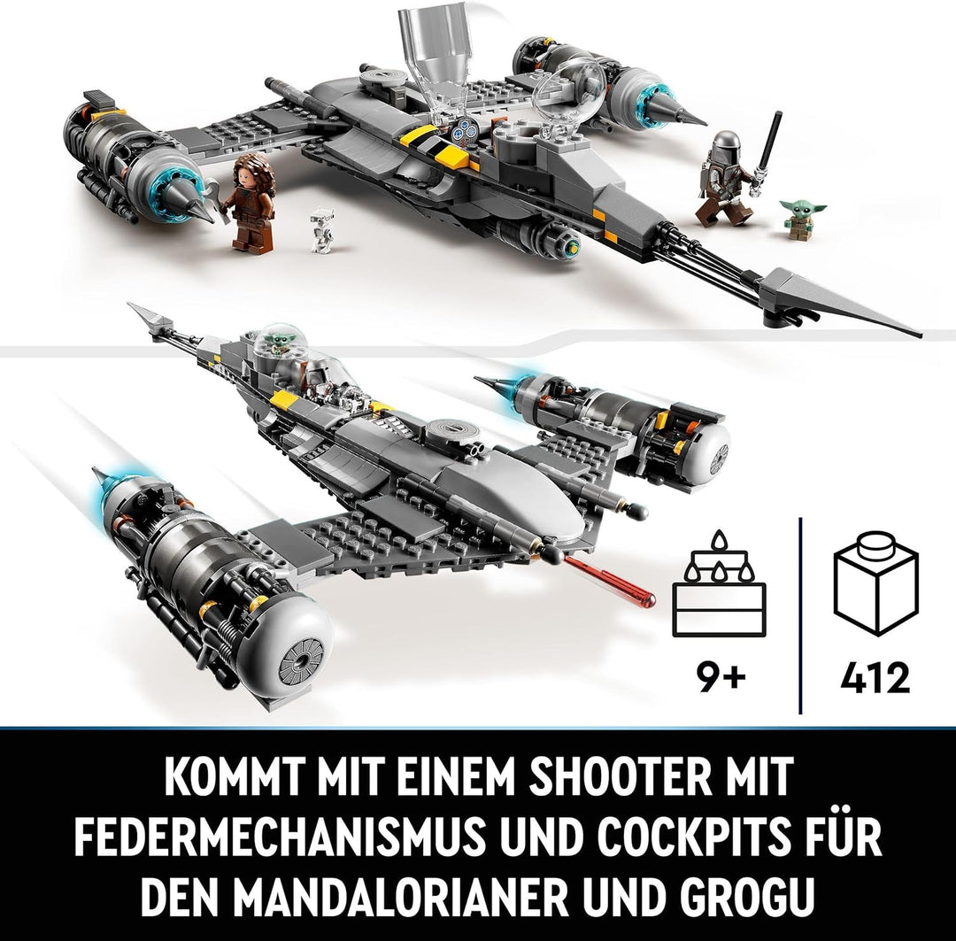 LEGO Star Wars Der N-1 Starfighter des Mandalorianers aus Das Buch von Boba Fett, Raumschiff-Spielze