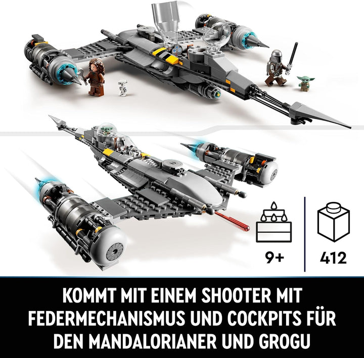 LEGO Star Wars Der N-1 Starfighter des Mandalorianers aus Das Buch von Boba Fett, Raumschiff-Spielze