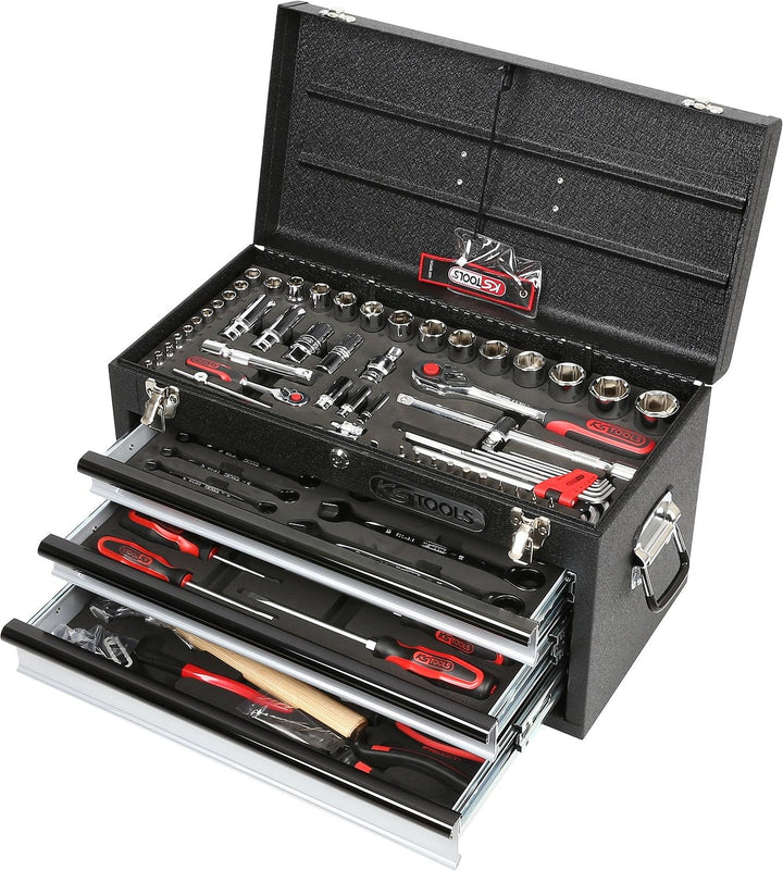 KS Tools 918.0100 1/4"+1/2" CHROMEplus Universal-Werkzeug-Satz, 99-tlg. GEAR