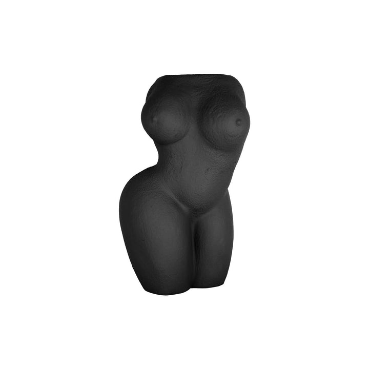 pt, Damen-Vase aus Kunstharz Lady Schwarz, Schwarz